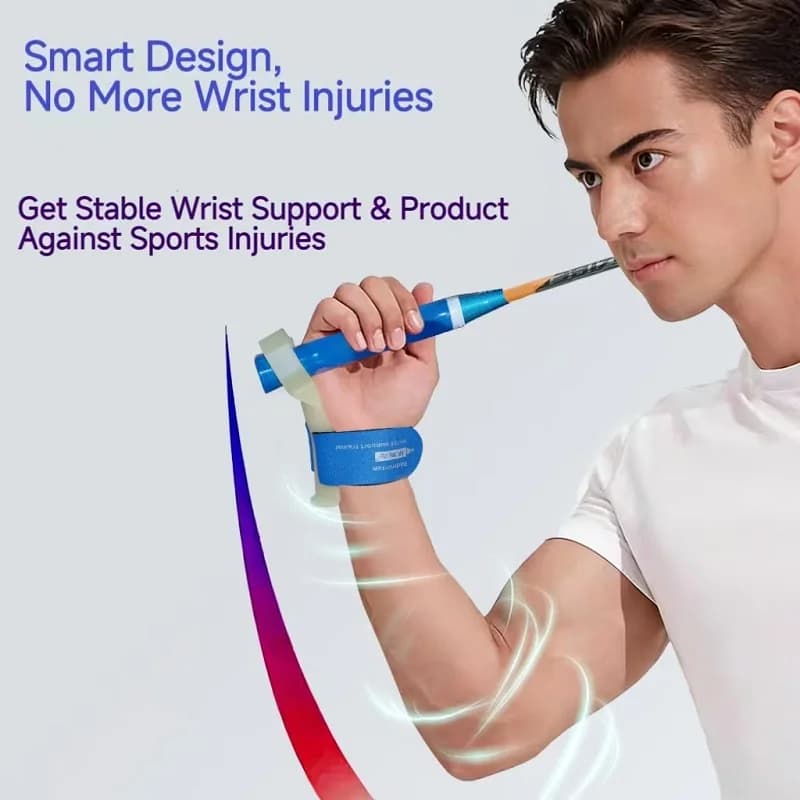 Support ajustable pour poignet badminton - Correcteur de posture et grip pour toutes tailles de main