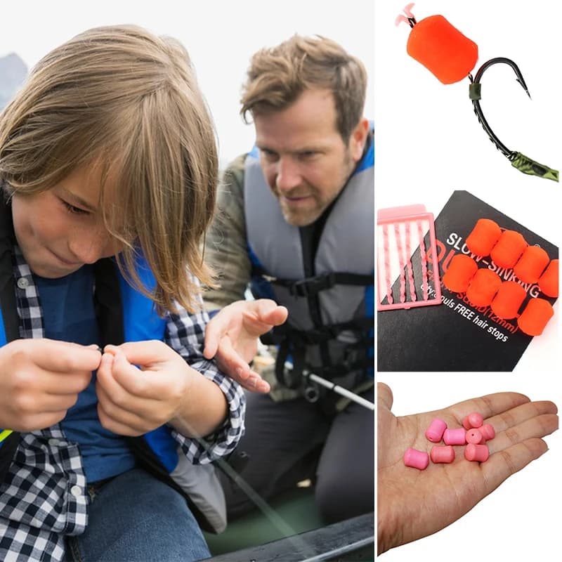 8 appâts flottants 12mm saveur fruitée calmar - Bouillettes lentes pêche carpe accessoires