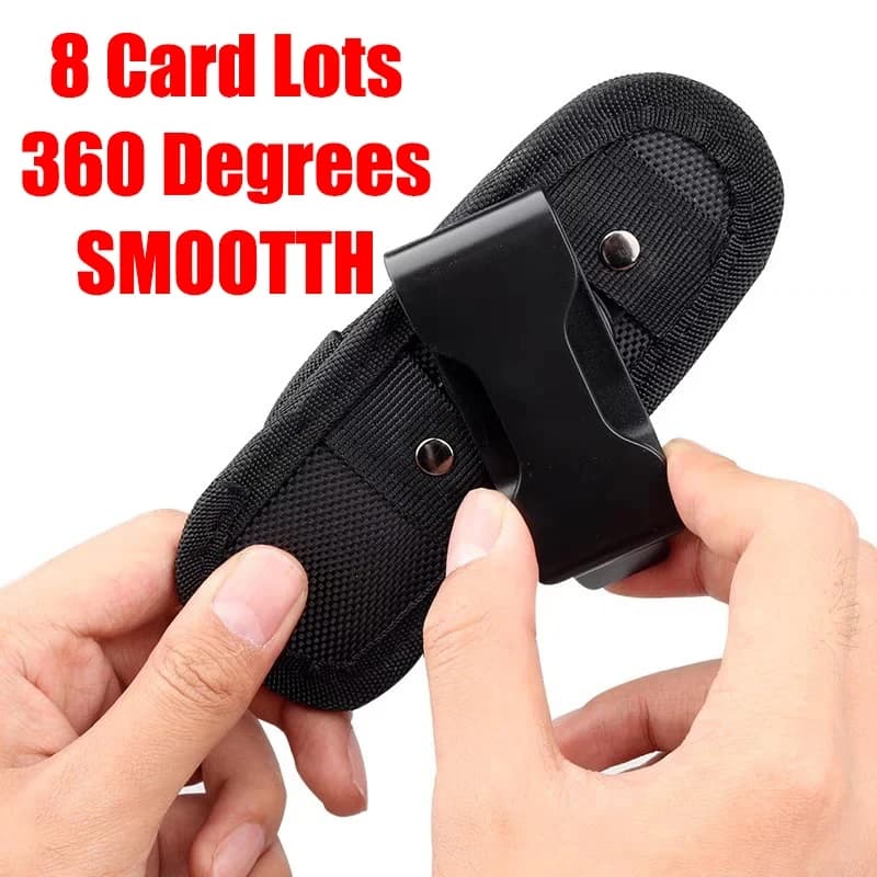 Pochette ceinture lampe tactique durable 360° rotation pêche chasse accessoires éclairage survie