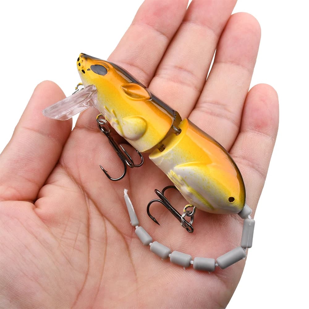 Leurre souris flottant 15,5g pour pêche du brochet et du black bass, appât artificiel rongeur