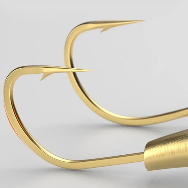 10 hameçons crank haute résistance anti-rouille - pointes ultra-affûtées pour pêche des carnassiers