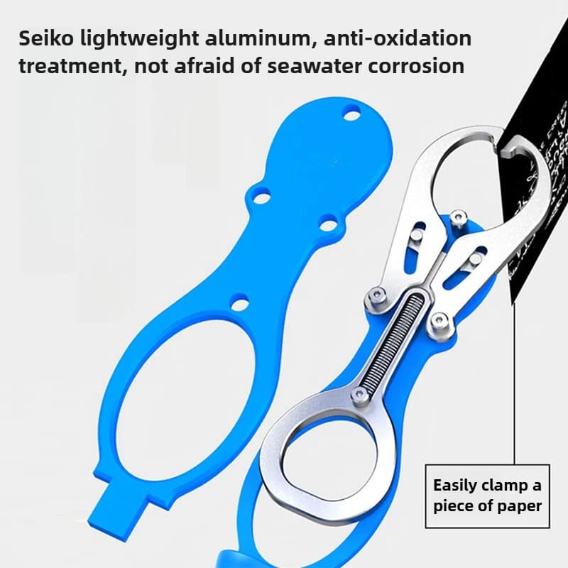 Pince à lèvres portable en alliage d'aluminium avec balance intégrée pour la pêche