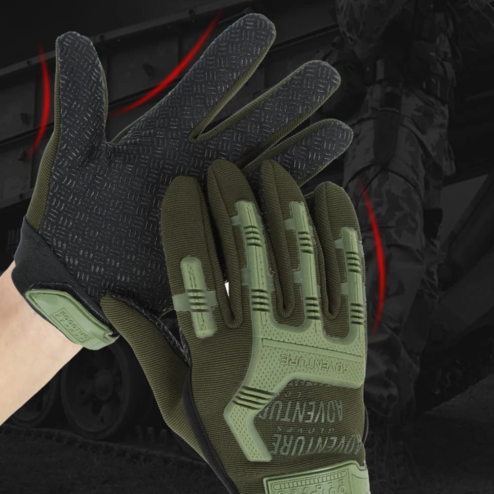 Gants tactiques renforcés doigts complets pour pêche extrême et conditions difficiles