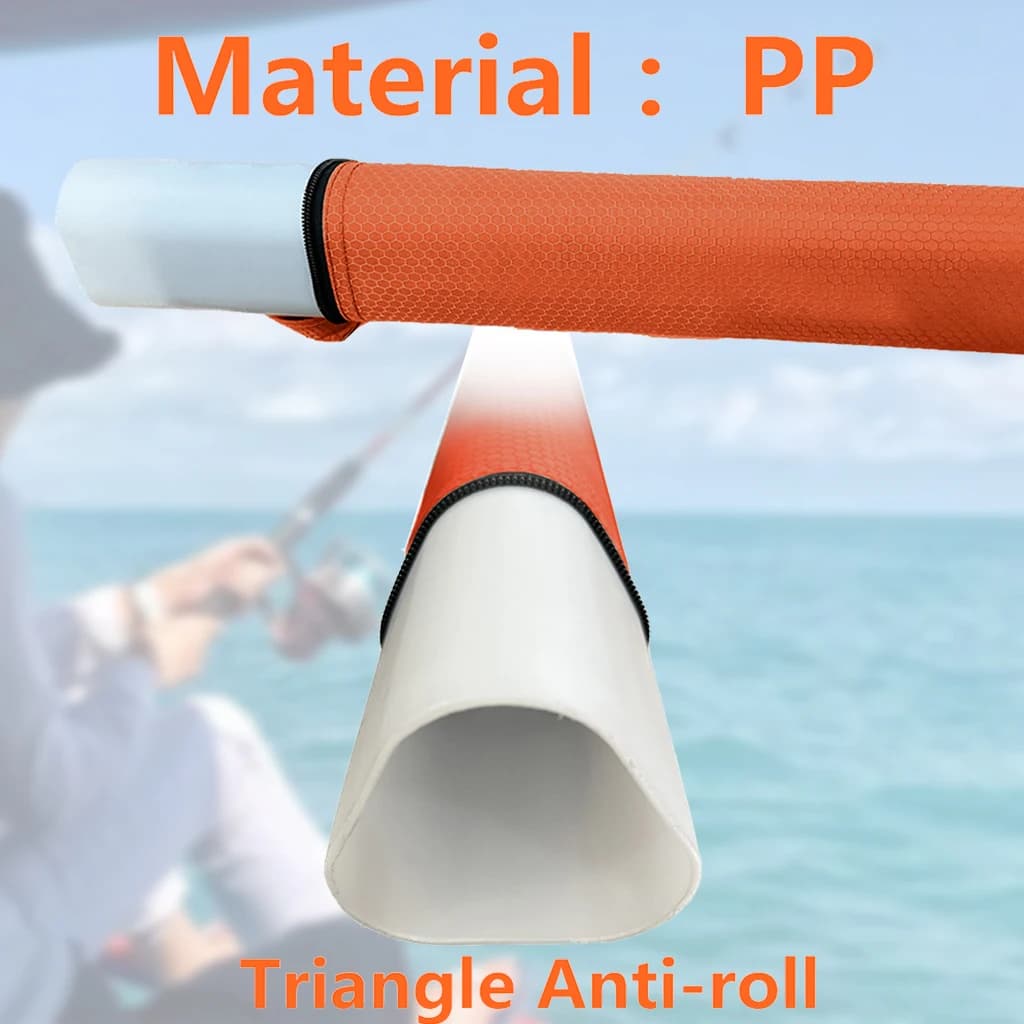 Tube de rangement pour canne à pêche ROLLFISH étanche coque dure anti-roulement 1.09-1.54m