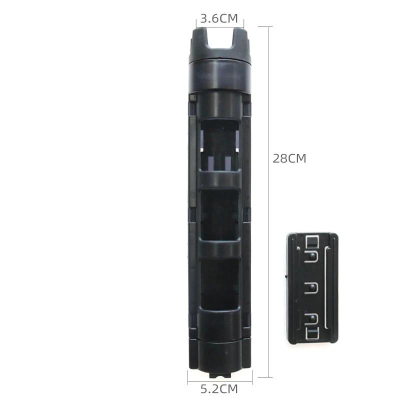 Boîtier de pêche portable multifonction avec support canne et rangement accessoires