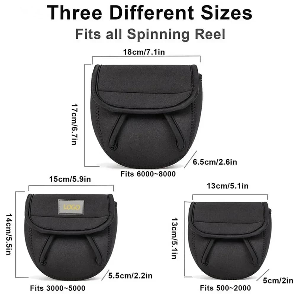 Housse de protection moulinet pêche spinning étanche rangement roue couverture portable