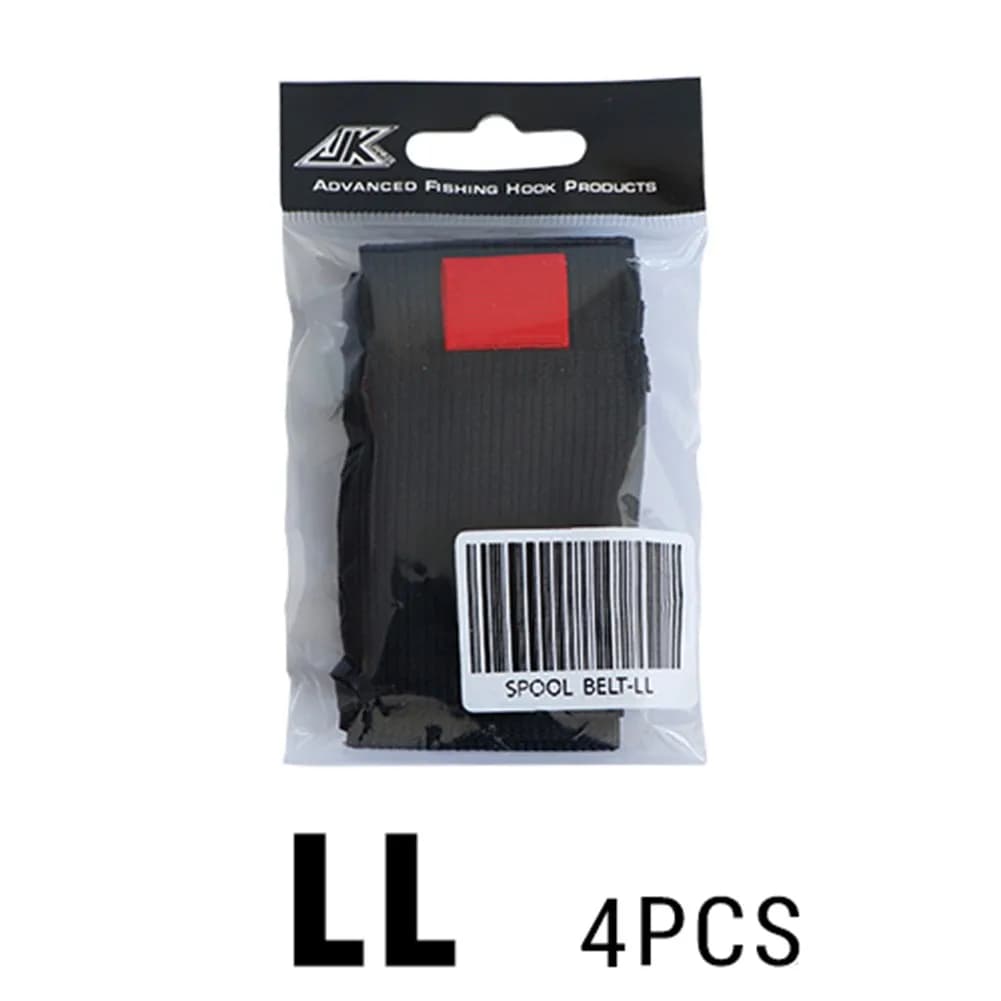 Lot de 4 ceintures élastiques de protection pour moulinets de pêche - Fixation rapide pour canne