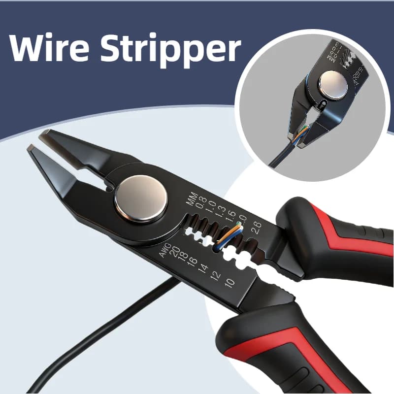 Pince dénudeuse câble multifonction coupe crimpe dénude pour réseau électrique bricolage