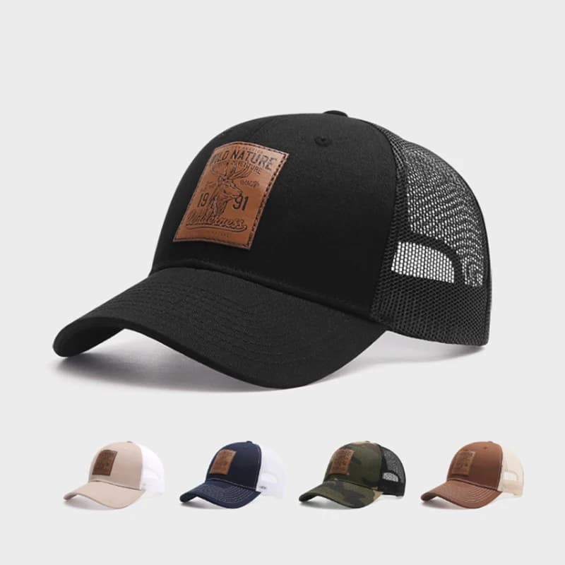 Casquette de pêche quatre saisons avec icône cerf pour pêche hiking et protection UV