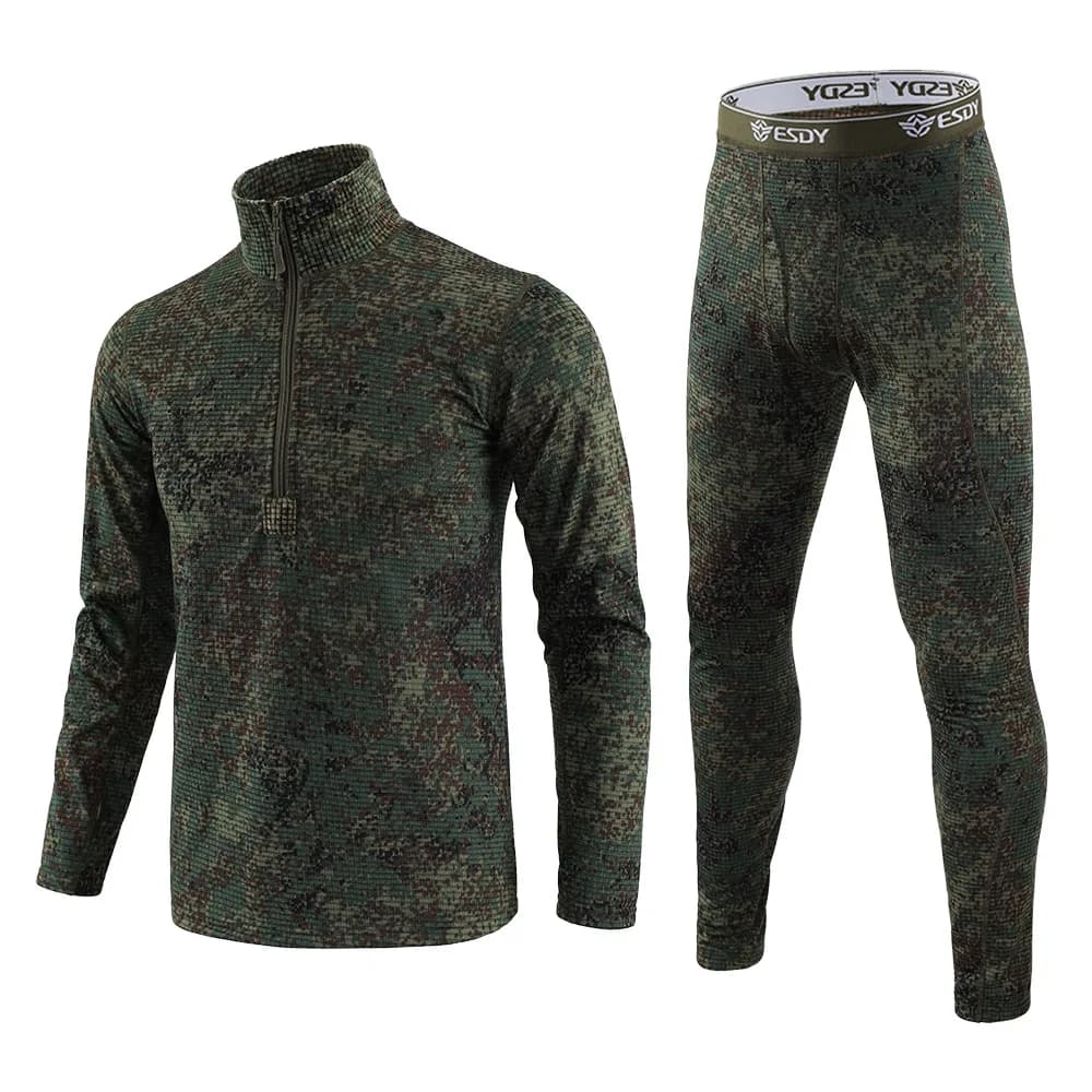 Ensemble thermique Ghillie chasse hiver polaire pêche camping randonnée montagne ajusté