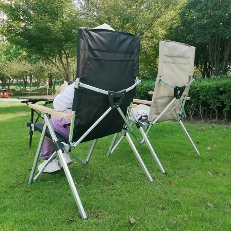 Fauteuil camping Lohascamping 5 vitesses dossier réglable aluminium pliant pêche extérieur