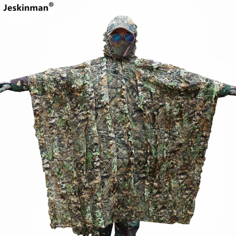Cape camouflage érable 3D été - Tenue légère pêche estivale discrète