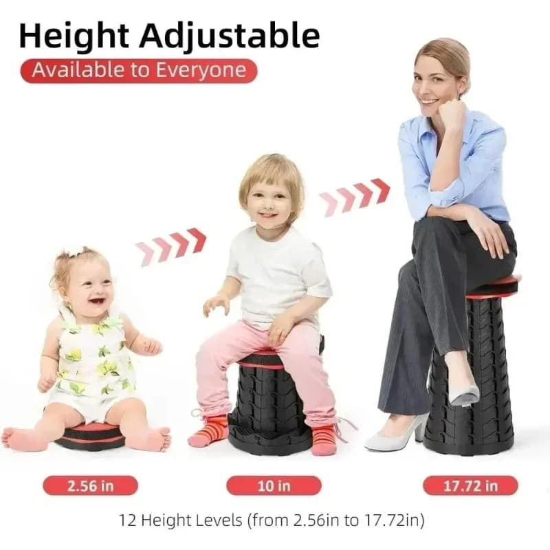 Tabouret pliant pêche télescopique Mazar - Siège portable léger pour camping et extérieur