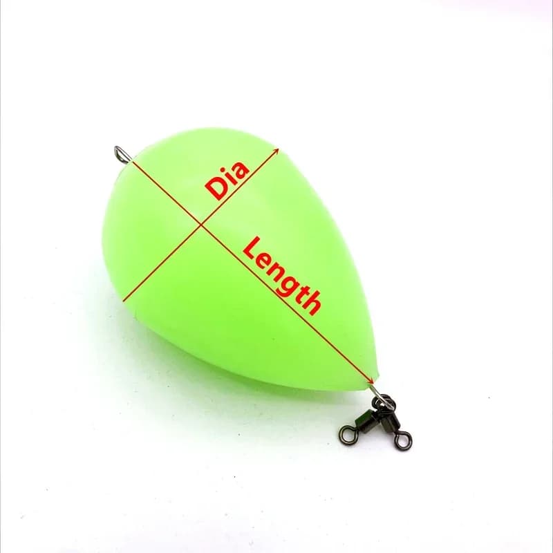 Flotteur œuf lumineux fluorescence pour lancers longue distance aide lanceur appât accessoire pêche