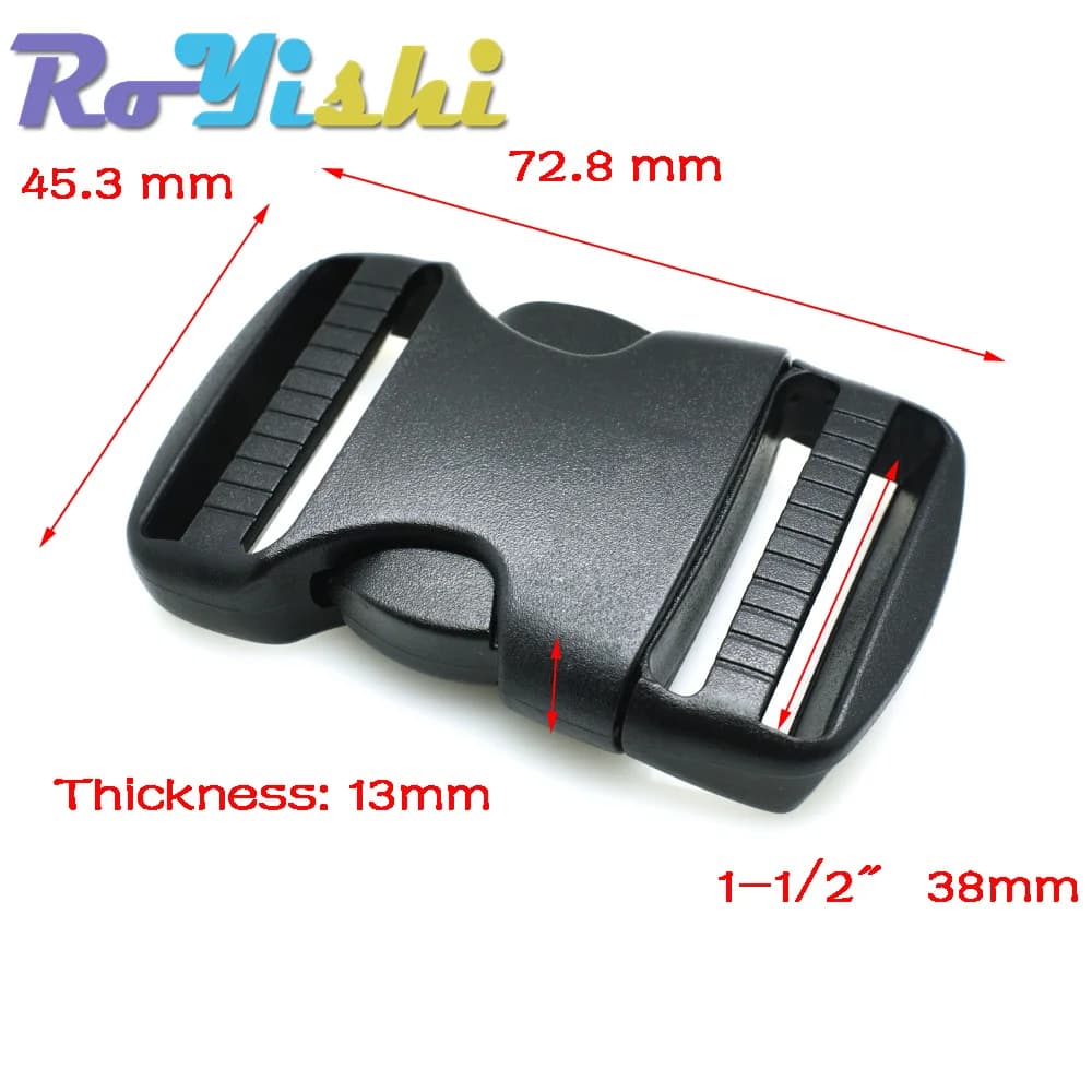 Boucles ajustables 2 pièces 20-50mm pour sac pêche - Attaches sangles molle équipement tactique