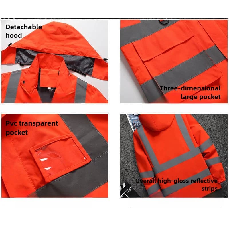 Veste travail pêche professionnelle - Vêtement technique avec bandes réfléchissantes