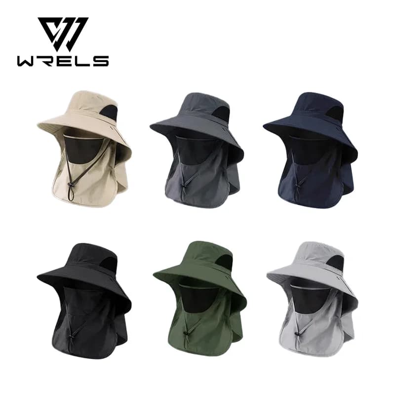 Chapeau pêche été protection UV avec rabat nuque - Casquette randonnée chasse homme femme
