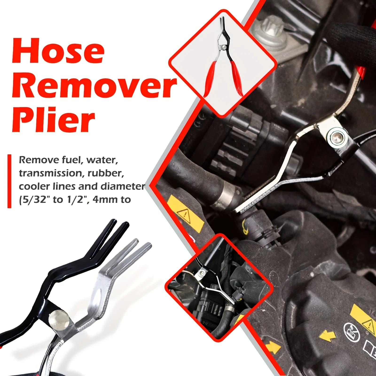 Pince collier de serrage professionnelle pour pêche : kit déconnexion ligne carburant réparation auto