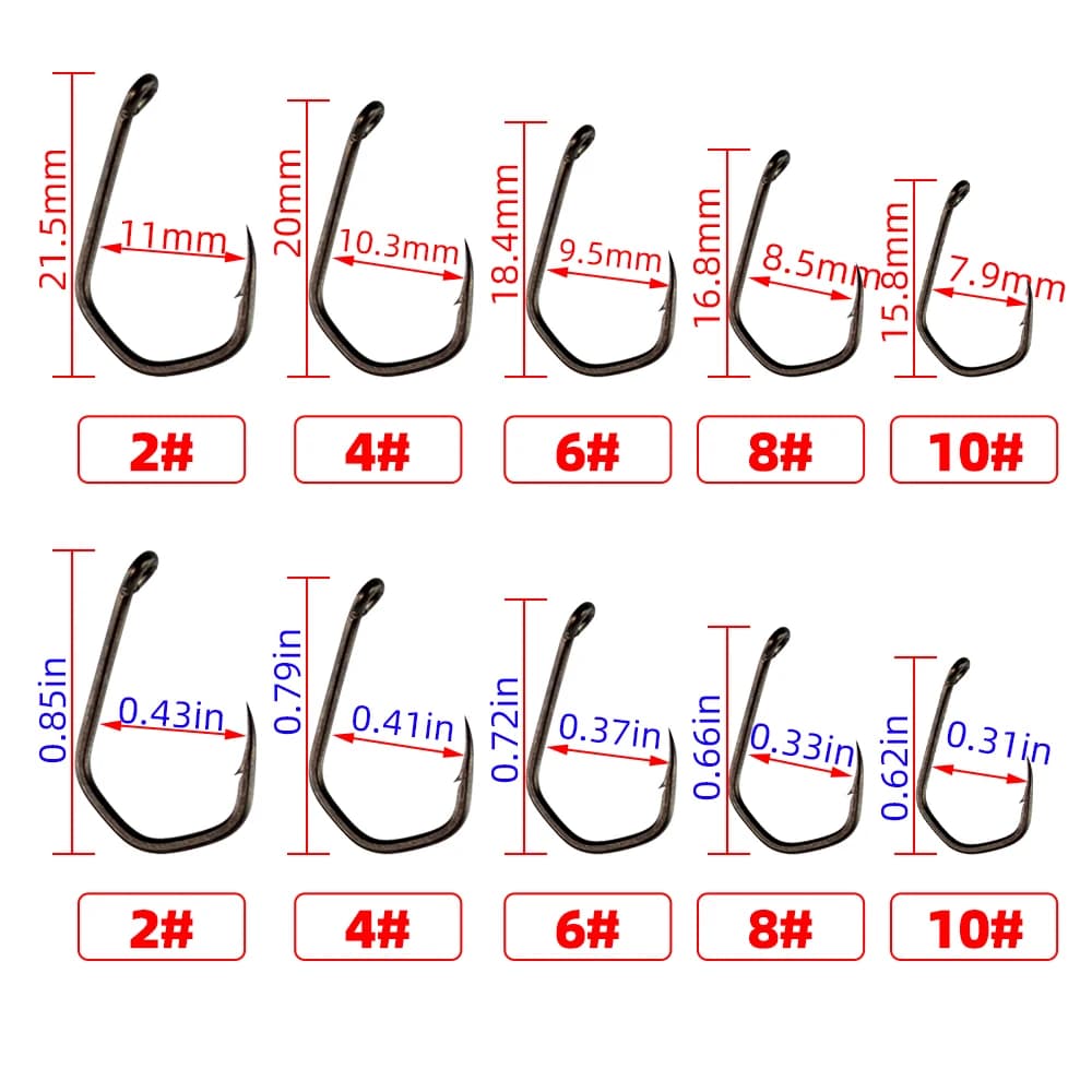 30 hameçons Hirisi micro-barbelés PTFE pour pêche à la carpe - Acier carbone haute résistance