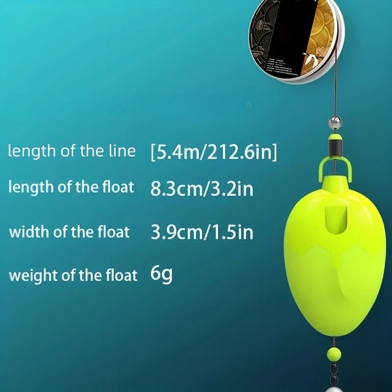 Flotteur de pêche premium HD sans trou pour montage rapide, universel et anticorrosion, accessoire canne