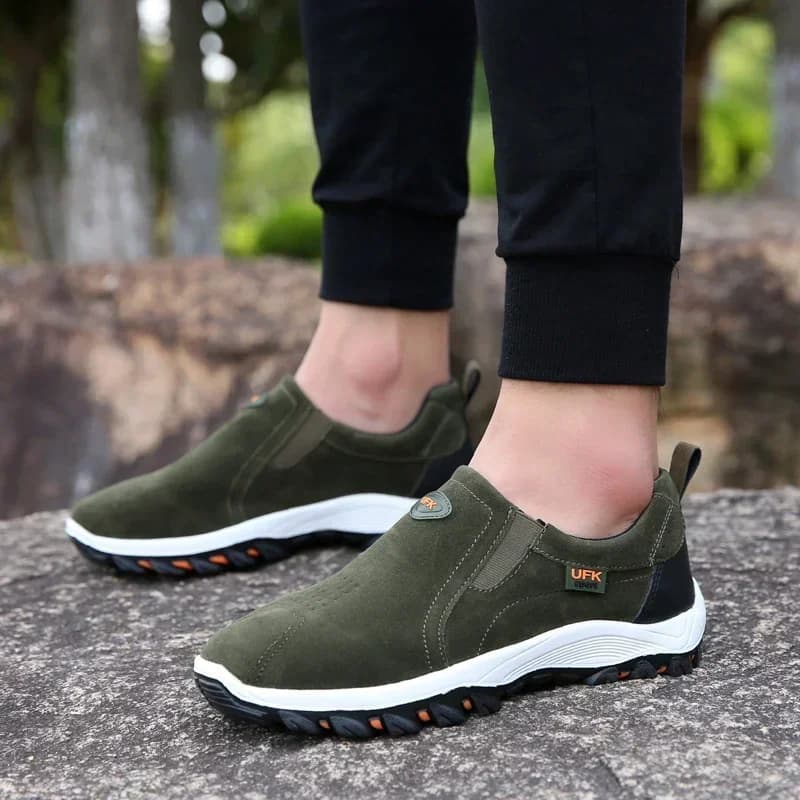 Chaussures randonnée pêche homme grandes tailles - Rando camping course léger antidérapant