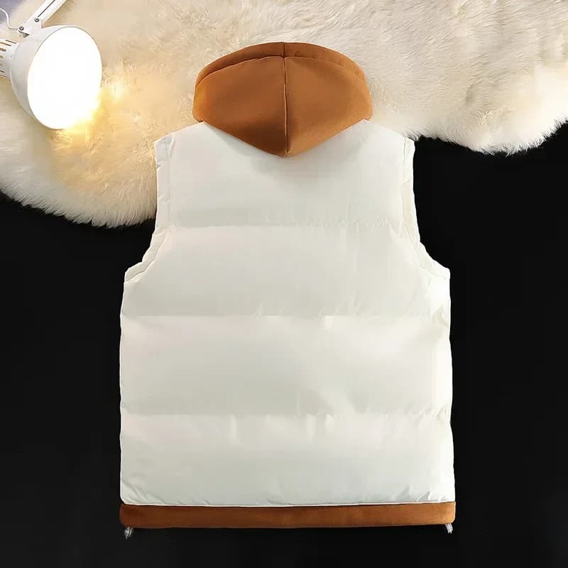 Veste matelassée homme en coton pour automne hiver, doublure chaude et coupe décontractée