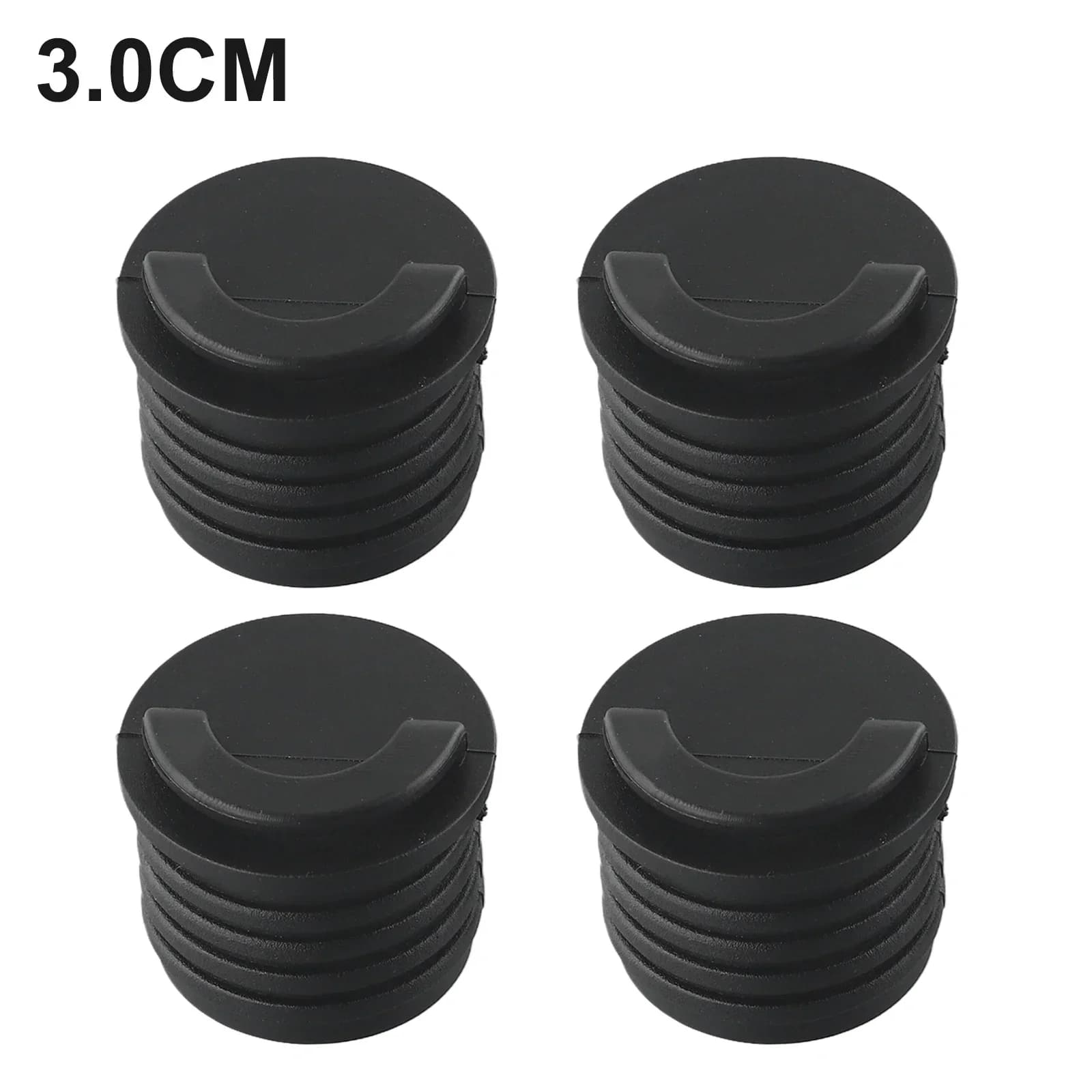 Lot de 4 bouchons de vidange pour kayak - Bouchons étanches 3,5 cm pour canoë et bateau