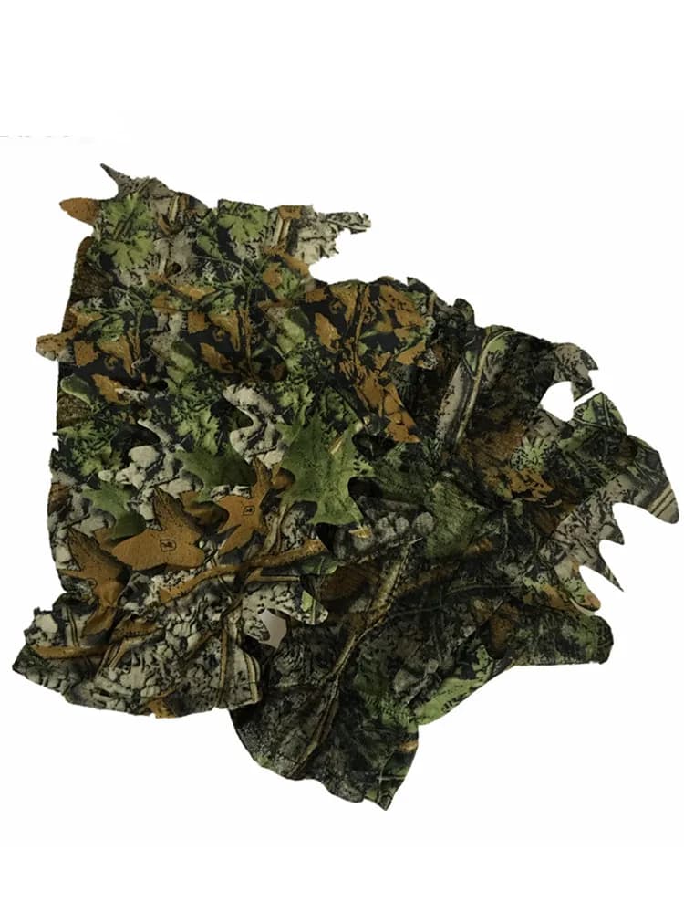 Gants camouflage 3D feuilles d'érable bioniques pêche chasse jungle photographie respirants fins