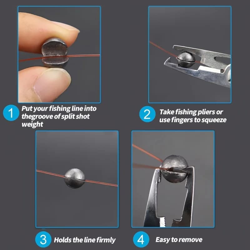 Plombs de pêche plombées amovibles TAKBAS 7g 5g 4g 3g 2g 1g pour pêche précise