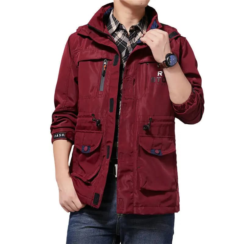 Coupe-vent tactique homme imperméable - Veste légère pour pêche sportive et escalade
