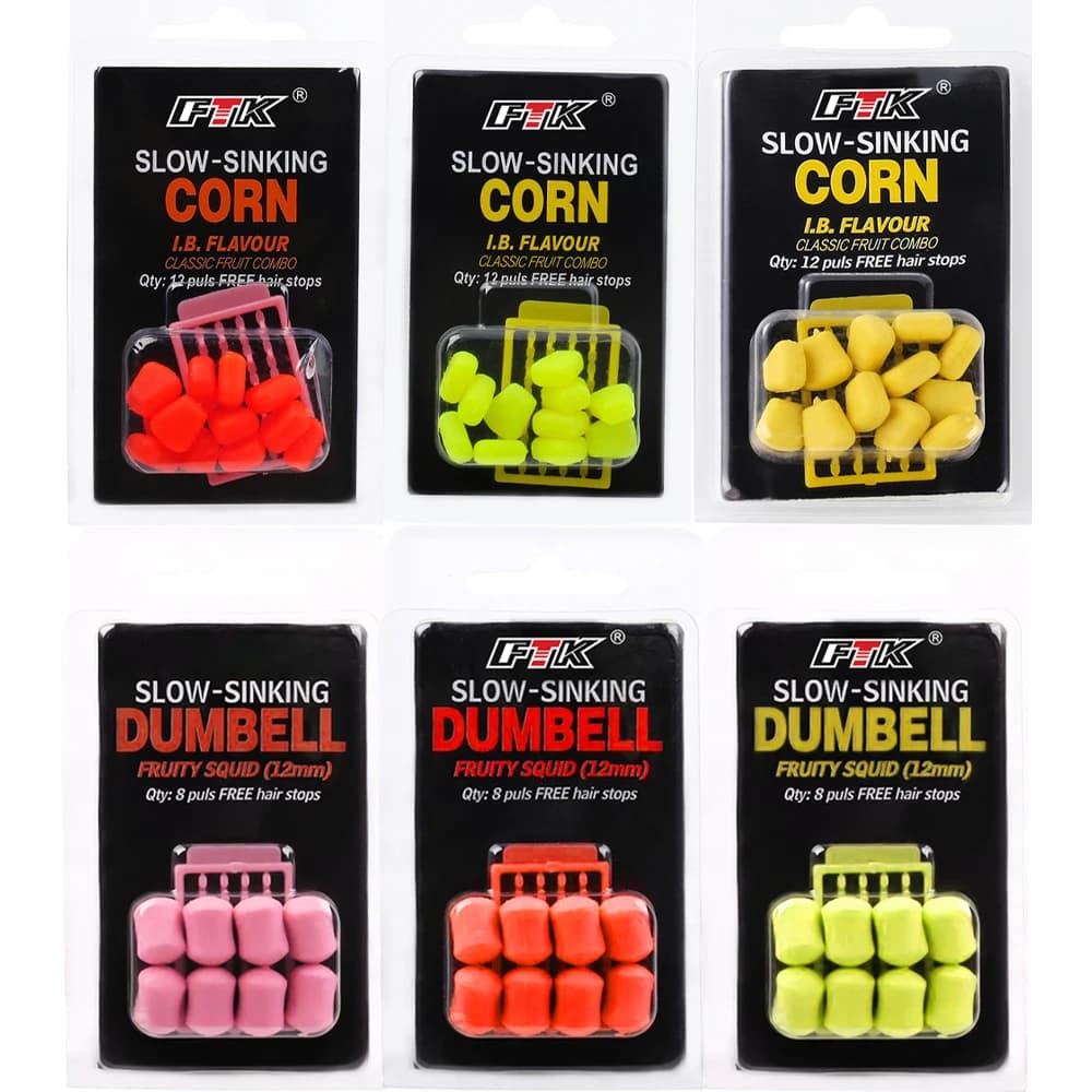 FTK 1Card Boilies Pop Corn appât flottant pour pêche à la carpe - leurre imitation maïs deux styles