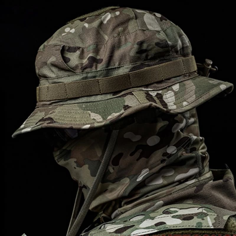 Chapeau boonie multicam pêche chasse respirable bucket hat tactique protection solaire été