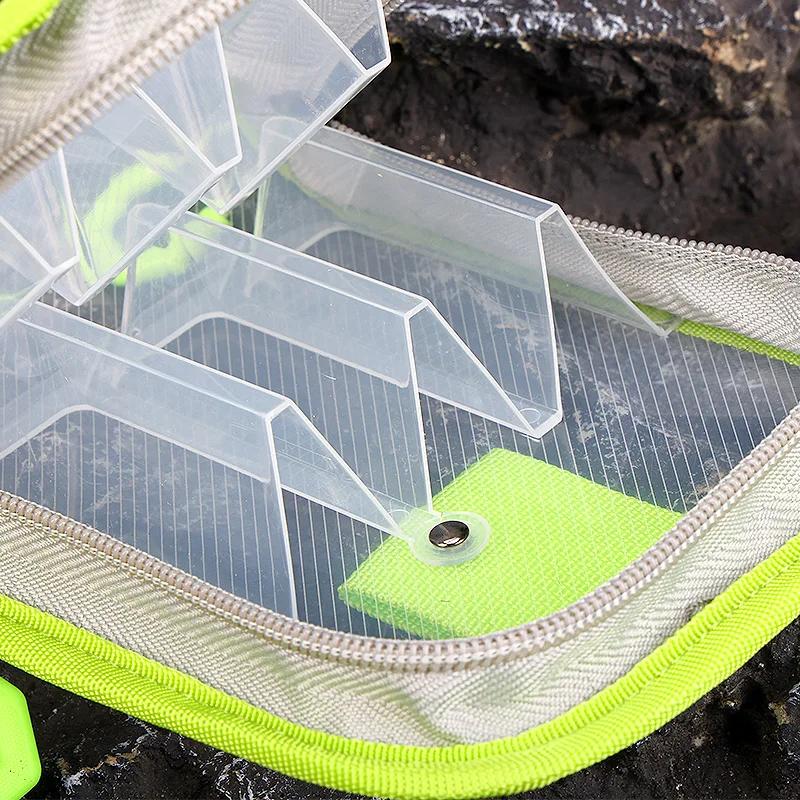 Sac de rangement WEIHE 6 compartiments pour leurres et appâts de pêche - Organisateur bois