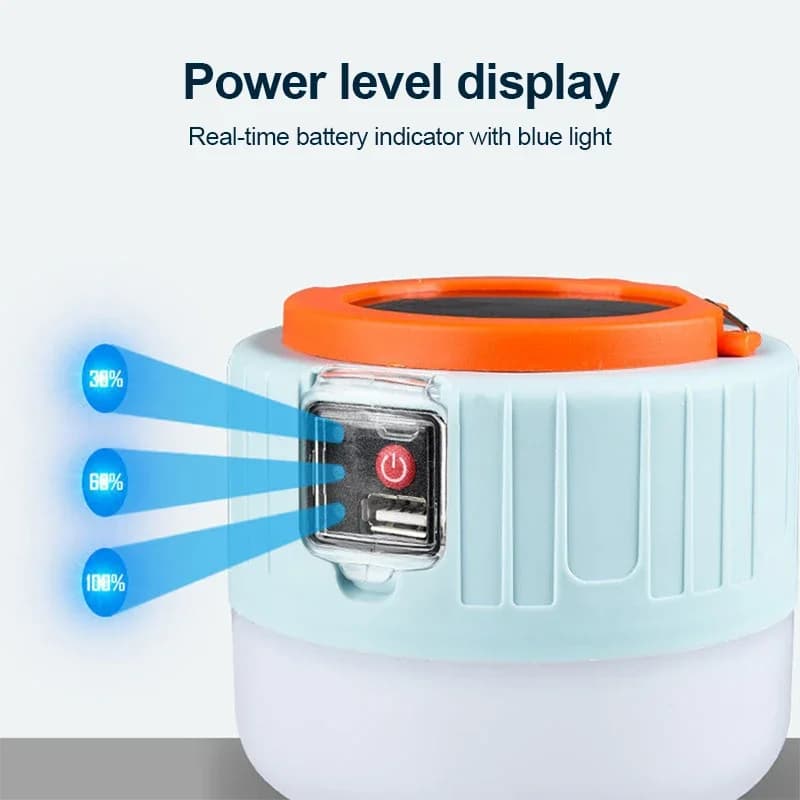 Lampe camping LED étanche rechargeable - Lanterne tente portable éclairage urgence marché