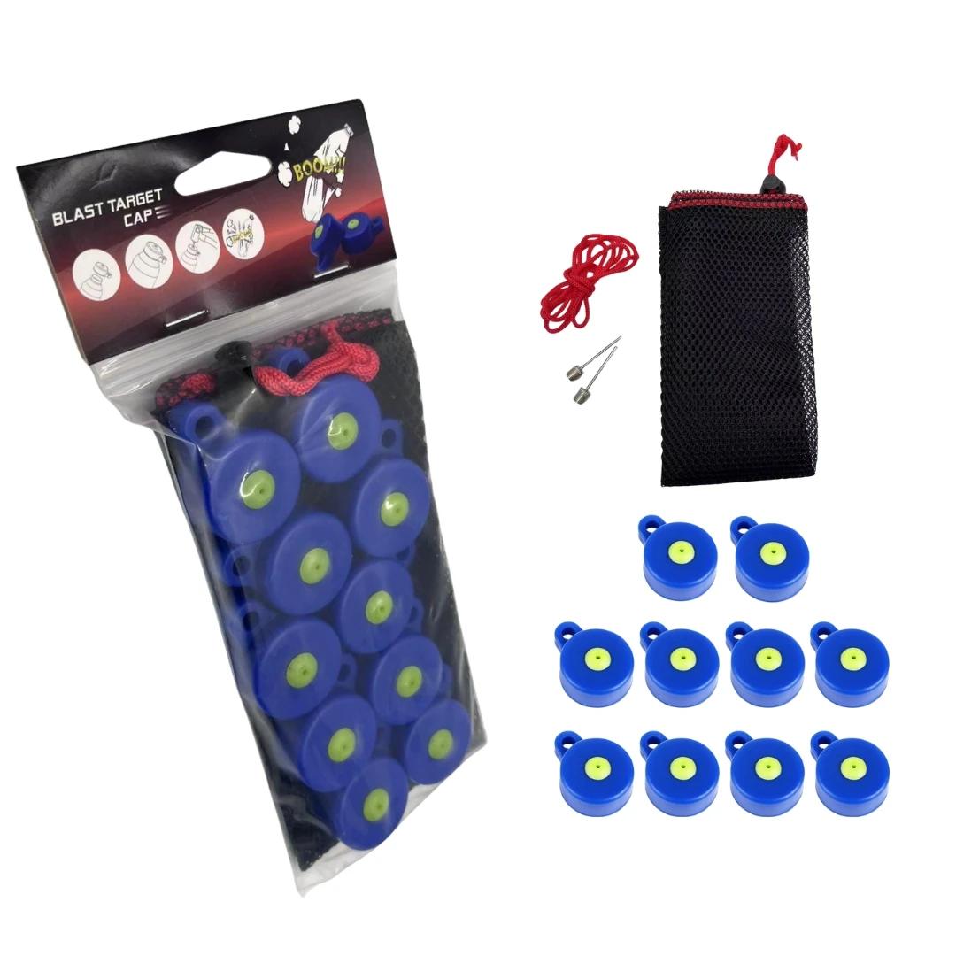 10 bouchons cibles professionnels ABS+silicone pour conversion bouteille tir pêche - Kit entraînement