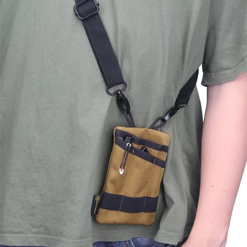 Sac banane tactique EDC pour pêche et outdoor - Organisation compacte clés cartes