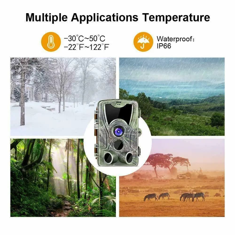 Caméra faune outdoor 20MP HD 1080P vision nocturne accessoires chasse étanche IP66 scope thermique