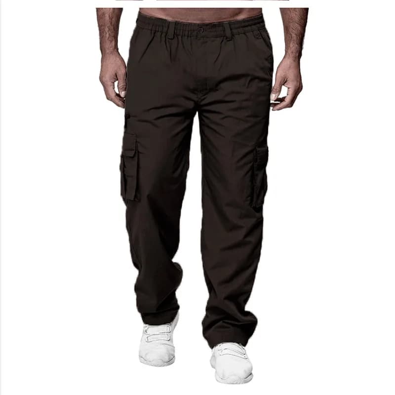 Pantalon travail élastique multi-poches pêche confortable polyvalent hommes outdoor