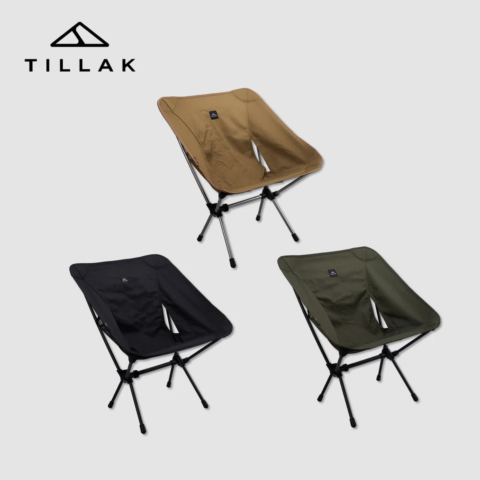 Fauteuil pliant tactique TILLAK ultra-léger renforcé CORDURA pour pêche camping randonnée