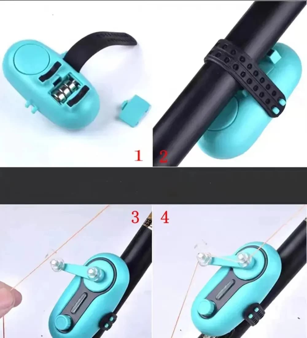 Indicateur lumineux électronique avec buzzer et pince pour canne - Alarme sonore et visuelle pour pêche
