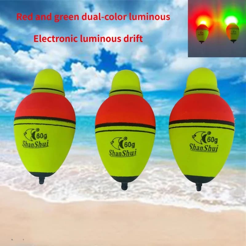 Flotteurs lumineux pêche de nuit 2 à 4 pièces en mousse Eva, 30 à 100g, pour