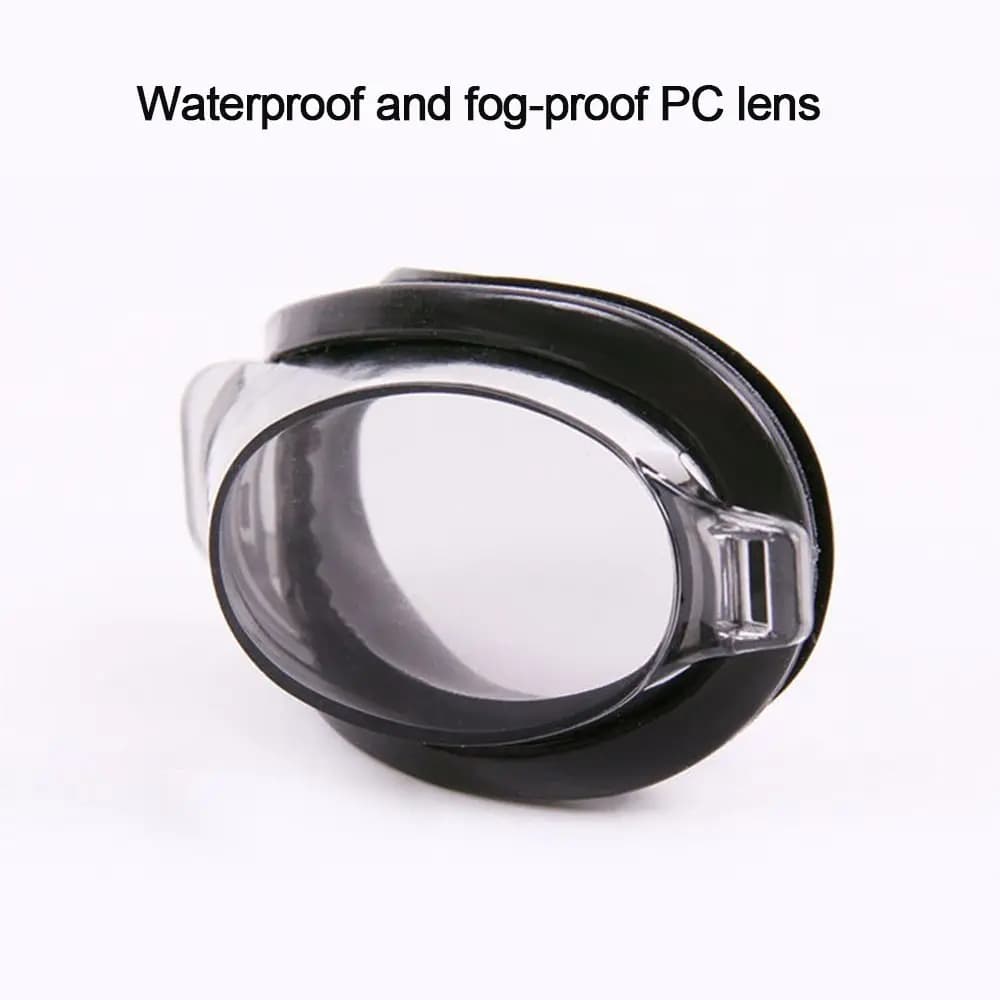 Lunettes de natation étanches anti-buée UV réglables avec embouts et pince-nez pêche