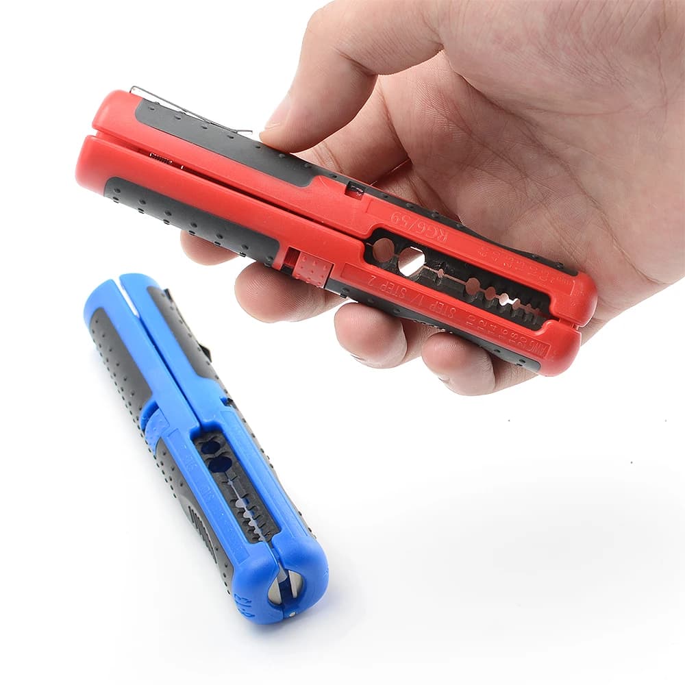 Pince à dénuder multifonction portable avec grip anti-dérapant pour câbles électriques