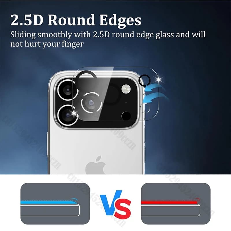 Verre trempé protection caméra 3D iPhone 17 Pro Max objectif écran pêche photo sous-marine
