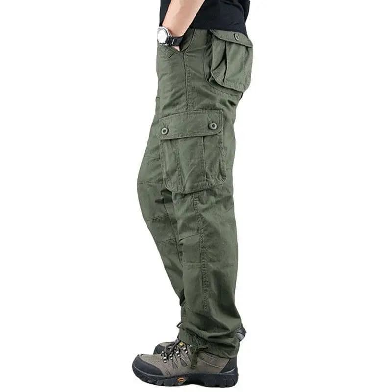 Pantalon cargo coton 2025 homme - multiple poches pour pêche organisée et randonnée