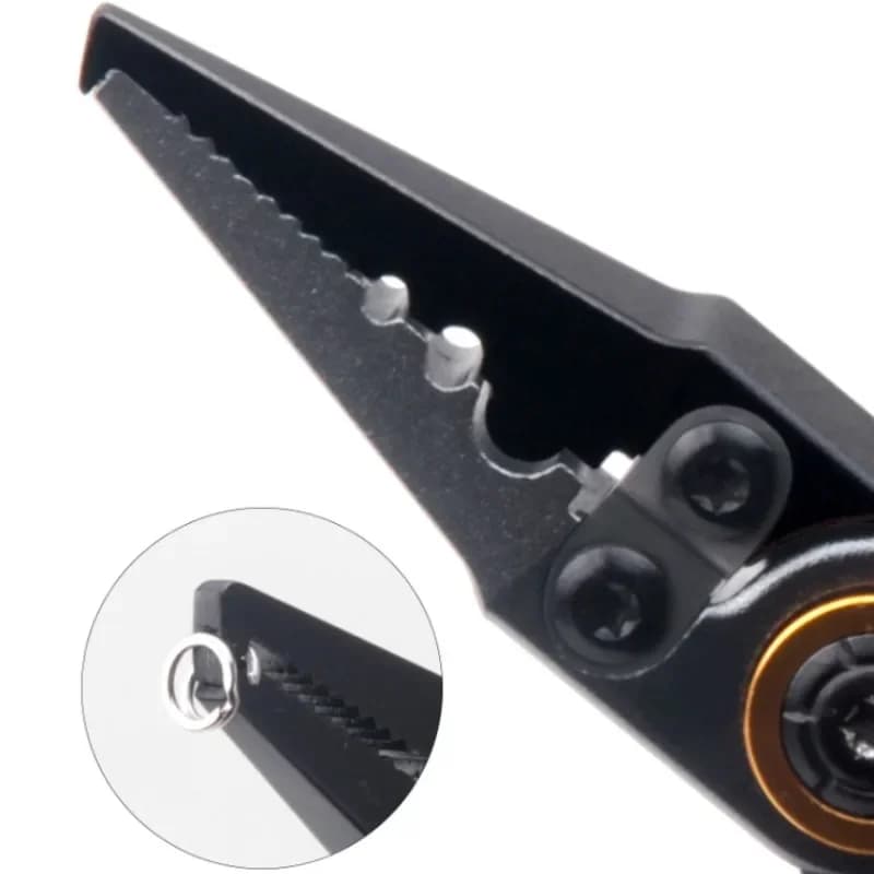 Pinces aluminium mini portables pour pêche : coupe, serrage et torsion - boîte à trésor pêcheur