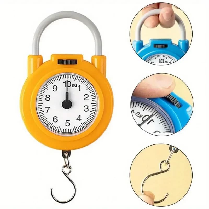 Balance mécanique portable 10kg pour pêche - Précision manuelle robuste pour peser poissons en extérieur