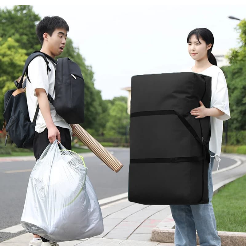 Sac de déménagement étanche extra large 80x55x25cm - Pliage lavable rangement maison non-tissé cubes