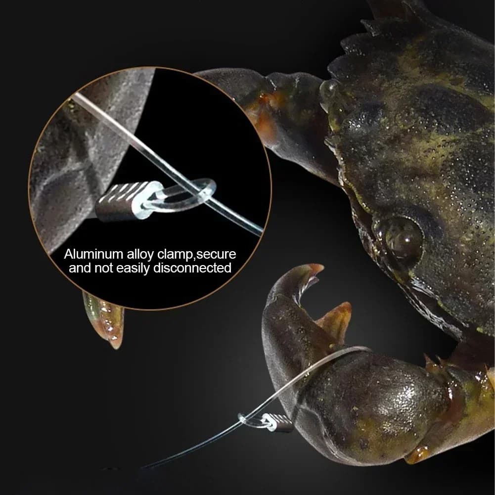 Piège à crabes en acier inoxydable avec appât - Cage de pêche pour crustacés et poissons