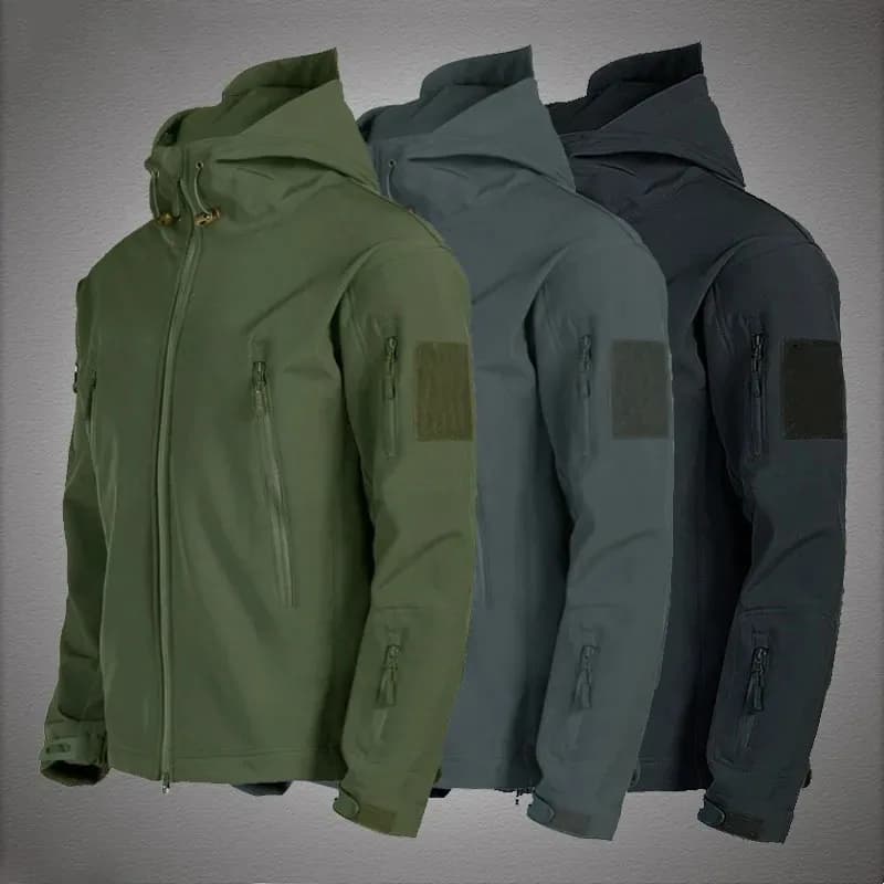 Veste technique peau de requin TRAF 2024 homme tactique imperméable coupe-vent pêche professionnelle
